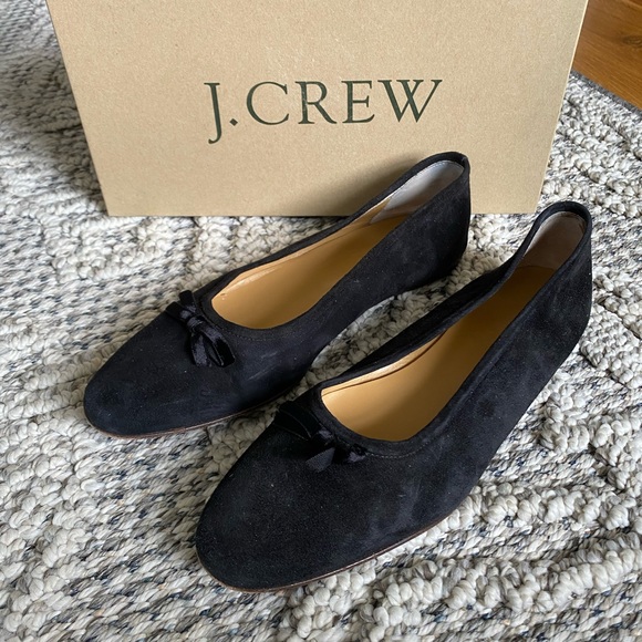 J Crew Black Suede Flats
Size 7